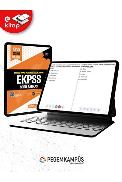 Pegem Akademi Yayıncılık 2026 EKPSS Engelli Kamu Personeli Seçme Sınavı E-Soru Bankası