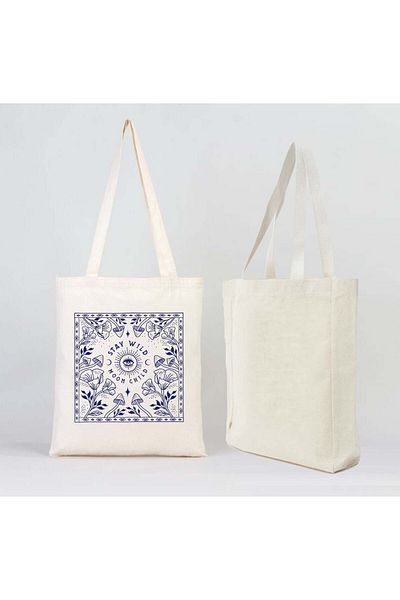 GİFTORA Tote Bag Beach Bag Shopping Bag Thick Gusseted Canvas Shoulder Bag Printed