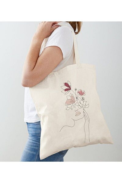 GİFTORA Minimal Women's Designed Raw Cloth Shoulder