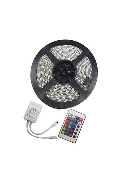 dalimag LED Strip, RGB, 72W Exterior 60 LEDs/m 5 meters with Remote and Power Supply,