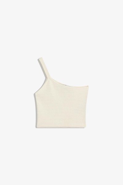 Bershka Asymmetric textured top