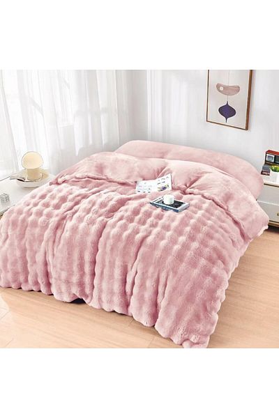 Pucioasa Cocolino Spot Blanket 200x230cm, Pink