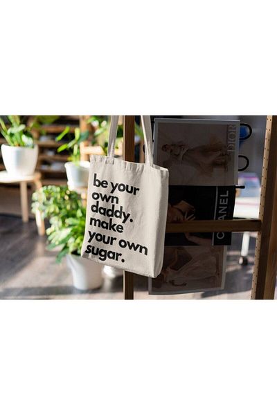 GİFTORA Sugar Daddy - Girl Designed Raw Cloth Shoulder Bag