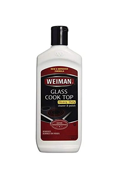 Weiman منظف وملمع قوي لأسطح الطهي الزجاجية أبيض/أسود 567 جرام