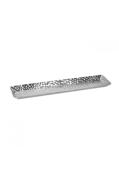 Culinaro Rectangular platter Vintage Silver 37x8.5xh2cm, stainless steel, silver