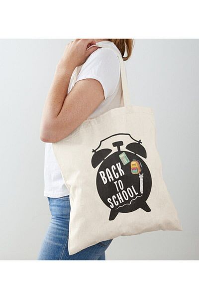 GİFTORA Back To School Designed Raw Cloth Shoulder