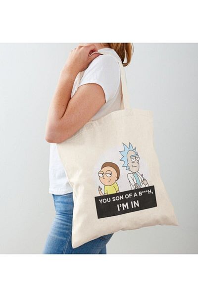 GİFTORA Rick & Morty I'm In Ham Cloth Bag