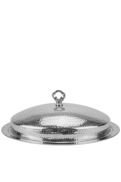 Culinaro Oval stainless steel platter with lid CULINARO, 50x38cm