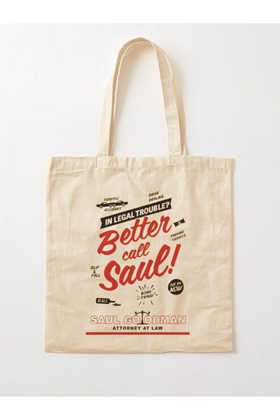 GİFTORA Better Call Saul Raw Cloth Shoulder Bag