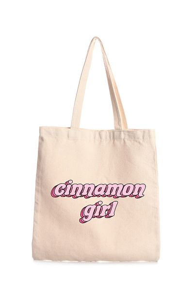 GİFTORA Cinnamon Girl Printed Canvas Bag