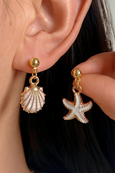 Glaren أقراط متدلية على شكل بحري للنساء