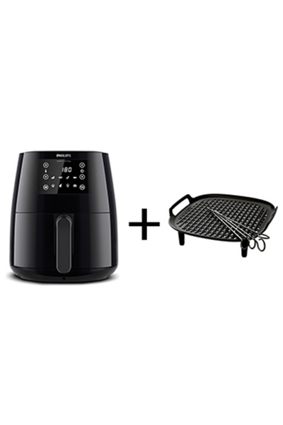 Philips HD9243/90 3000 Serisi L Airfryer, 0.8kg, 4.1L + HD9926/00 Izgara Seti Hediyeli