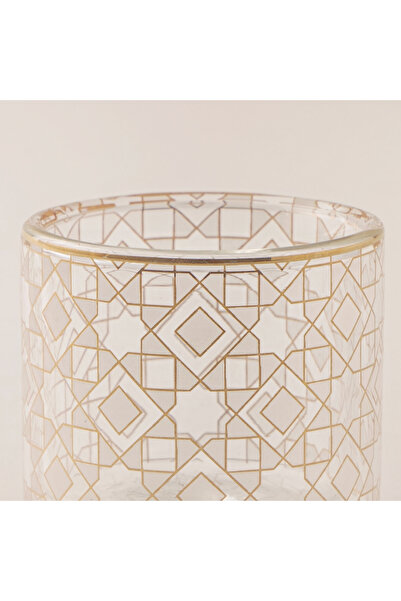 Dallaty Glass Coffee Cups Set 6Pcs, Gold