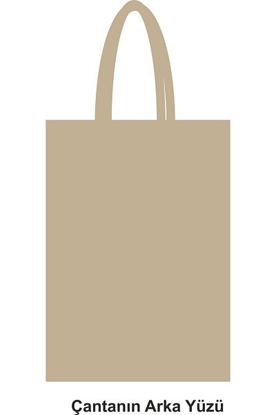 GİFTORA 46 Thread Dtf Printed Cloth Bag – 30X42 cm Raw Cloth with Handle