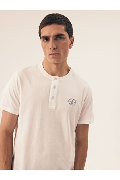 Henderson Pijama și pantaloni scurți din două piese pentru bărbați Basis Classic din bumbac, cu model simplu | Dive