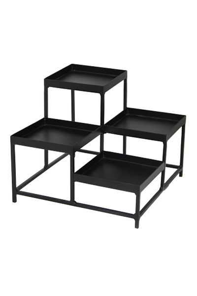 Raki Metal buffet stand for 4 bowls, RAKI, 24.5x20.35cm, black