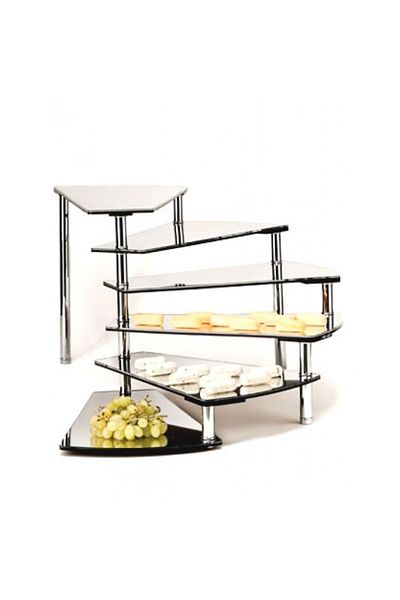 Raki Buffet display stand with 6 mirror levels, RAKI, h37.5cm