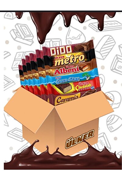 Ülker Klasik Çikolata Karışık Paket 5328g – 6 Farklı Lezzet, Toplam 156 Parça Tatlı Keyfi
