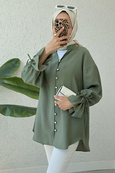Salih Çelebi Πουκάμισο με γιακά Judge 2340 - KHAKI