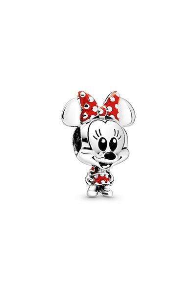 Pandora Disney Minnie Mouse charm with red bow - 925 Sterling Silver