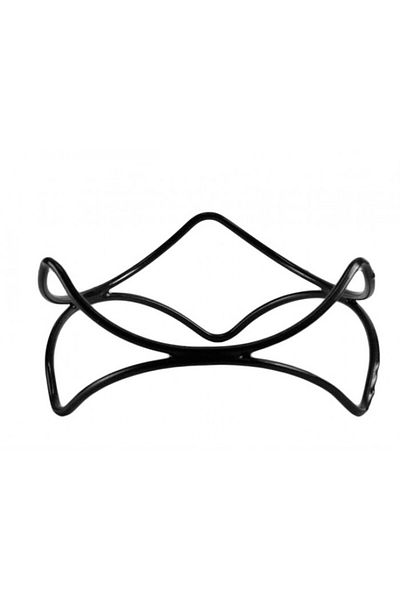 Raki Non-slip presentation stand DANCE metal with PVC coating, black