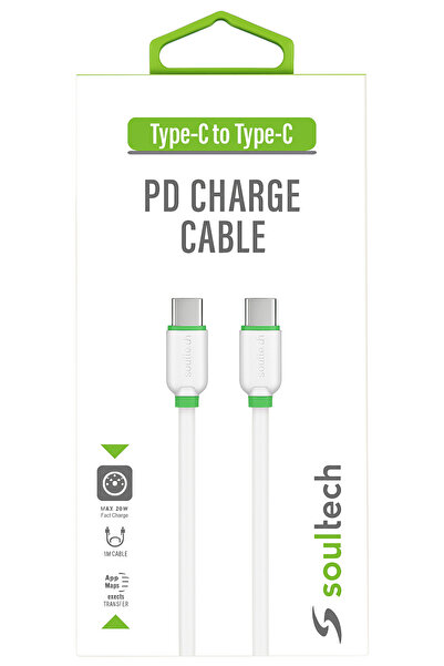 Soultech TYPE-C TO TYPE-C ŞARJ KABLOSU