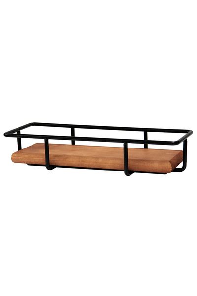 Raki Rectangular buffet presentation stand, metal/wood, RAKI, 33x12xh6cm