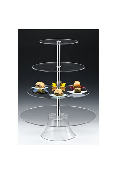 Raki Acrylic presentation stand on four levels 33x49x63cm