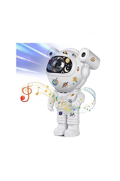 divendi-ro Proiector Bluetooth LED RGB în formă de astronaut cu sunete și lum...