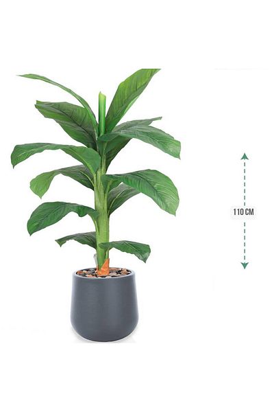co arma Artificial banana leaf tree (110 cm) plastic pot