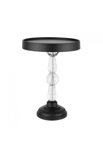 Culinaro Round table stand with black bar leg