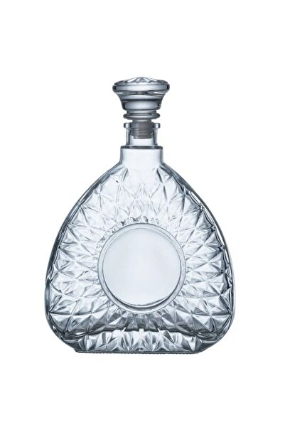 Herum Recipient din sticla, Herum®, cu model in relief si dop de sticla cu silicon, Transparent, 16 x 5 x