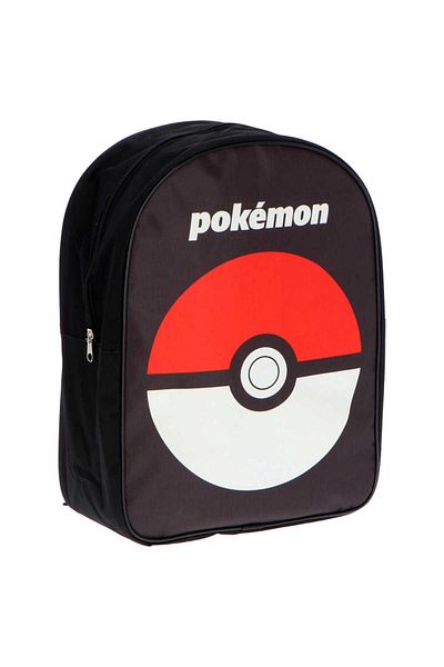 Pokemon Ghiozdan scoala pentru copii, - Poke Ball, negru, 38 x 29 x 14 cm