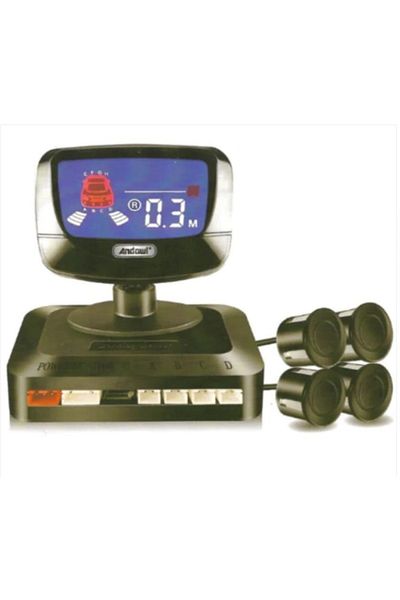 divendi-ro Set of 4 parking sensors with digital LED display Andowl CA202 - Black