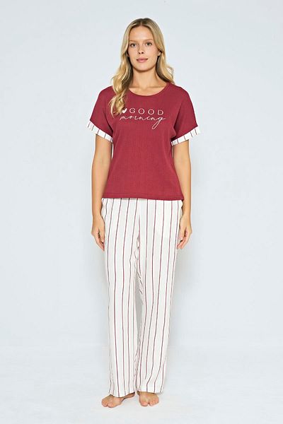 civetta Mulvxbrf Brf02 100% Cotton Woven Striped Pajama Set (Mulvix)