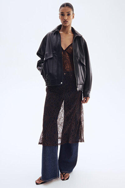 H&M Askılı Dantel Elbise