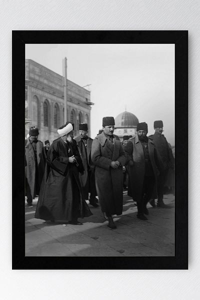 Saturn Enver Pasha's Visit to Jerusalem Framed Painting