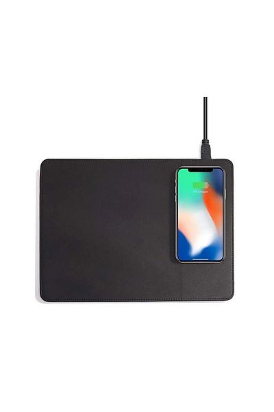 divendi-ro Mouse Pad with 10W wireless charger and LED indicator - Black