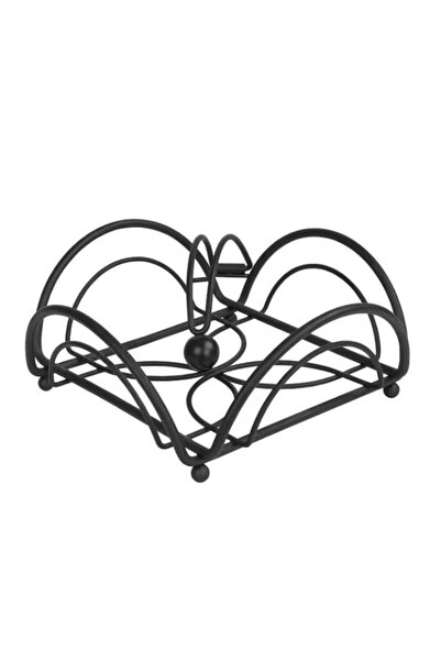 Herum Metal Napkin Holder, Black, 21 x 21 x 8 cm