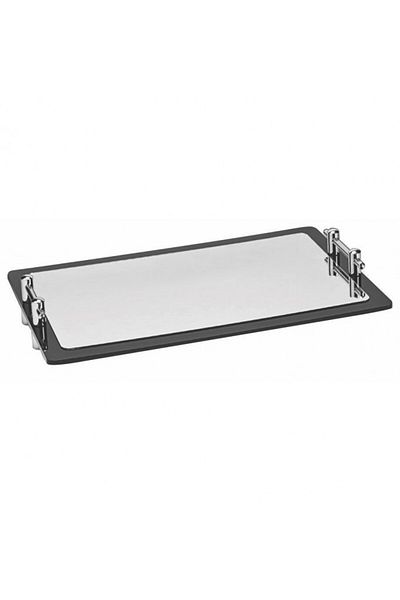Raki Rectangular presentation tray with mirror surface and handles