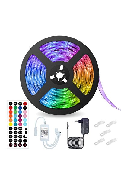 divendi-ro Bandă LED RGB Vaxiuja 5m LED Vaxiuja RGB, cu sincronizare muzicală...