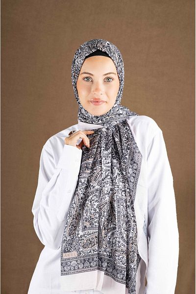 Akel Copy - Digital Soft Shawl Ethnic Pastel Pattern