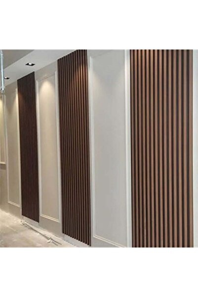EKSELANS DEKORASYON Lambiri ( 5 Adet 12x280 Cm ) Kahverengi Model Ev, Ofis Pv...
