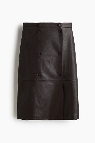 H&M Kaplamalı Anvelop Etek