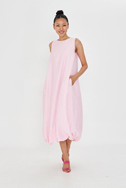 TIFFANY&TOMATO Sıfır Kol Balon Etekli Elbise