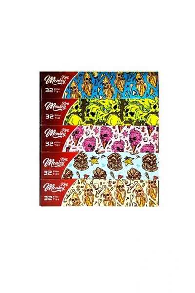 Monkey King Set 5 pachete x32 filtre tigari Monkey King nealbite Green Double XL, total 160buc
