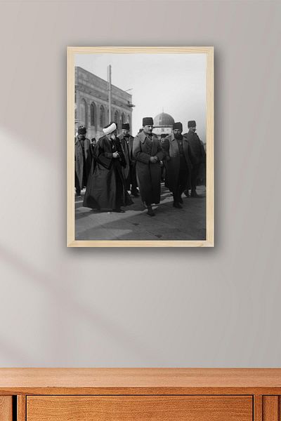 Saturn Enver Pasha's Visit to Jerusalem Framed Painting