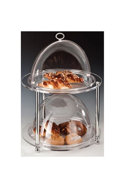 Raki 2-tier buffet display, polycarbonate, 49x39x54cm