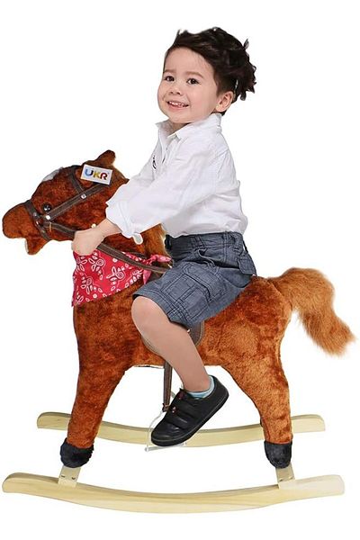 rexa Wooden Horse Hammock Rocker –Classic Ride-On Toy for Toddlers