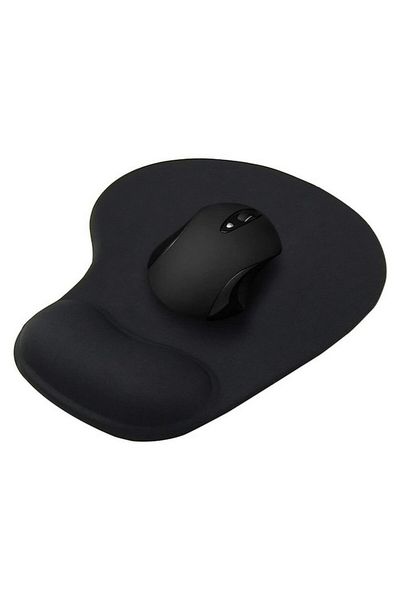 OEM Ergonomic Mousepad with Wrist Support, Non-Slip, 22.5 x 19 cm, Black